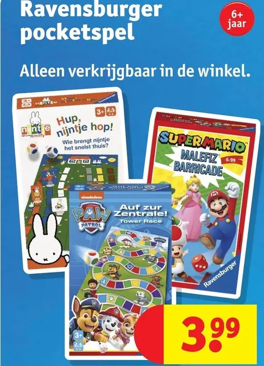 Promotie: Ravensburger pocketspel