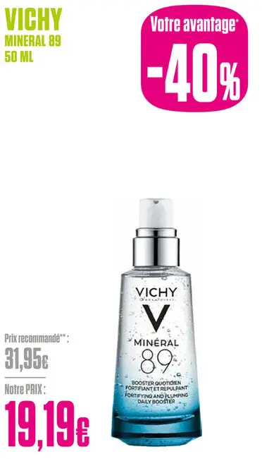 Offre: Vichy Minéral 89 50ml - Vichy