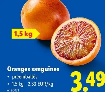 Offre: Oranges sanguines