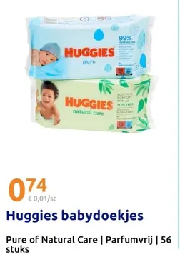 Aanbieding: Huggies babydoekjes