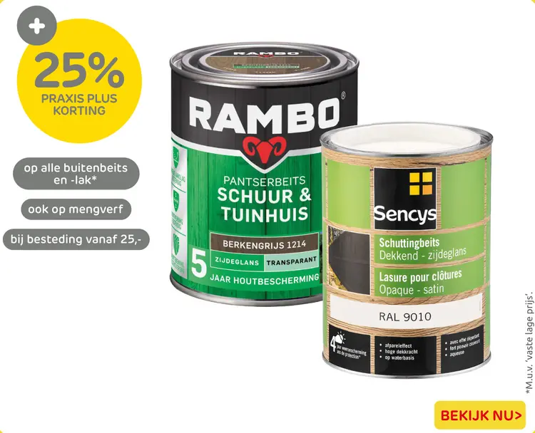 Aanbieding: Pantserbeits schuur & tuinhuis
