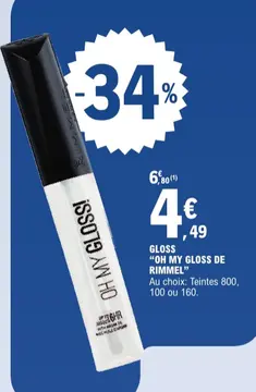 Offre: OH MY GLOSS DE RIMMEL
