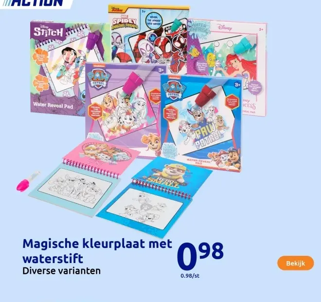 Aanbieding: Magische kleurplaat met waterstift