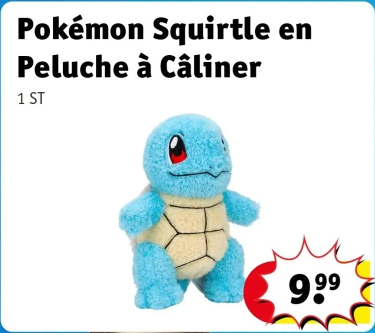 Offre: Squirtle en Peluche à Câliner