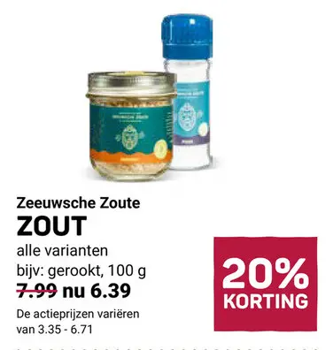 Aanbieding: Zeeuwsche Zoute Zout