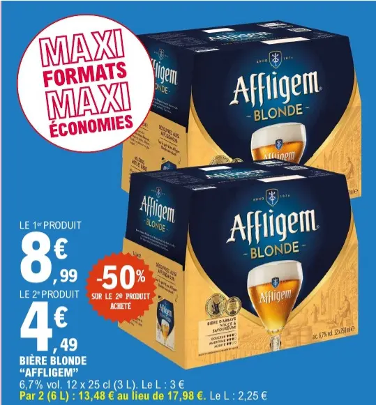 Offre: Bière blonde