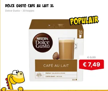 Aanbieding: DOLCE GUSTO CAFE AU LAIT XL