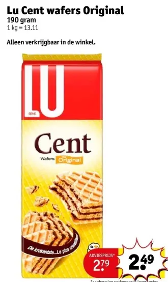 Promotie: Cent Wafers Original