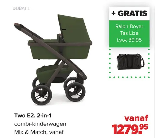 Aanbieding: Two E2, 2-in-1 combi-kinderwagen