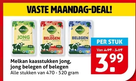 Aanbieding: Kaasstukken jong, jong belegen of belegen