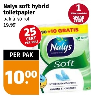 Aanbieding: Nalys soft hybrid toiletpapier