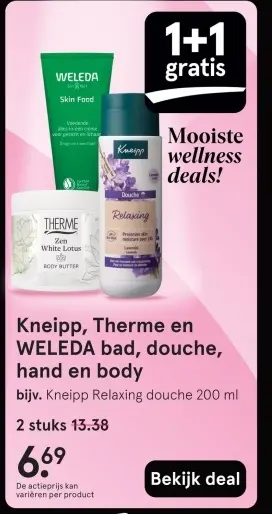 Aanbieding: Bad, douche, hand en body