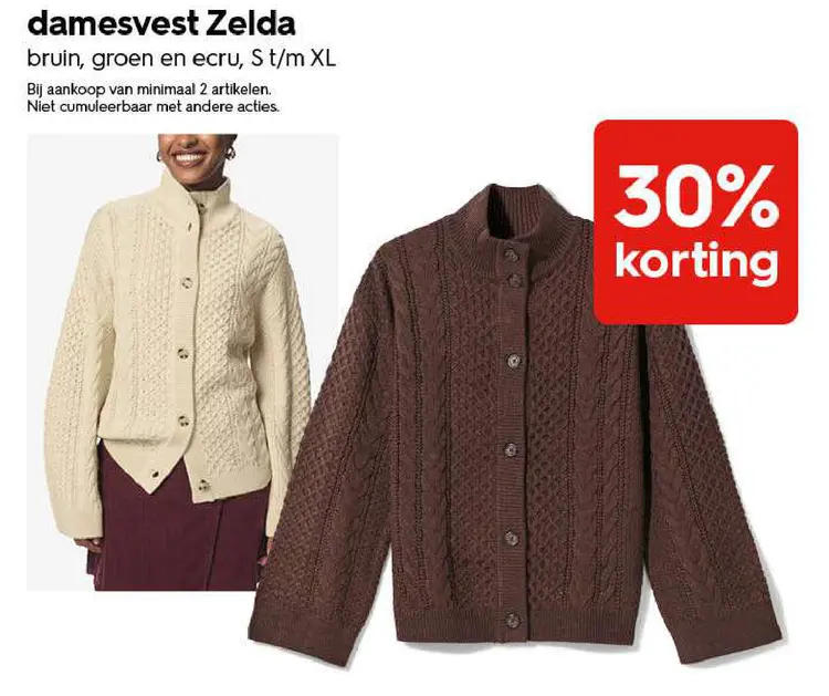Promotie: damesvest Zelda
