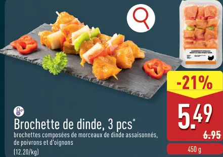 Offre: Brochette de dinde