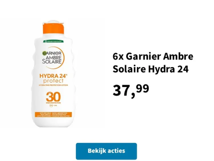 Aanbieding: Garnier Ambre Solaire Hydra 24