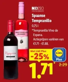 Aanbieding: Spaanse Tempranillo