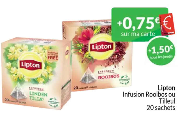 Offre: Infusion Rooibos ou Tilleul