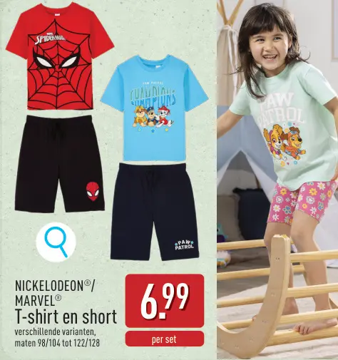 Promotie: T-shirt en short