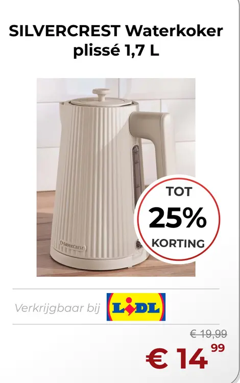 Aanbieding: Waterkoker plissé