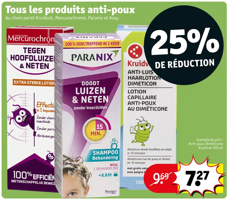 Offre: Tous les produits anti-poux