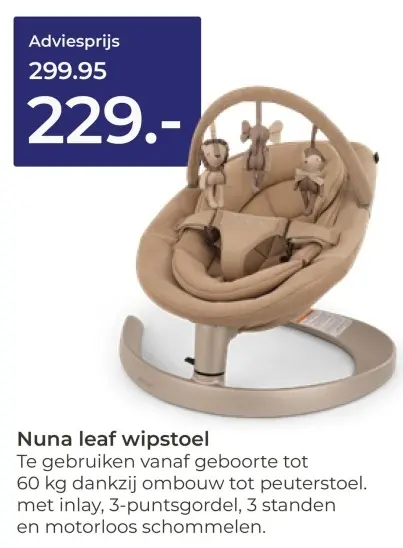 Aanbieding: Nuna leaf wipstoel