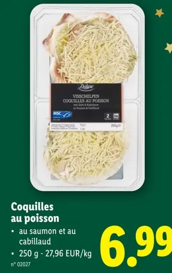 Offre: Coquilles au poisson