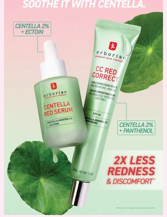 Offre: Centella red serum & cc red correct