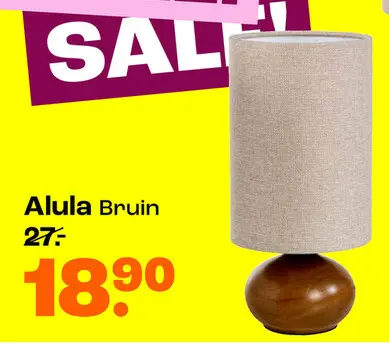 Aanbieding: Alula Bruin tafellamp