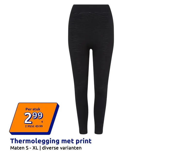Promotie: Thermolegging met print
