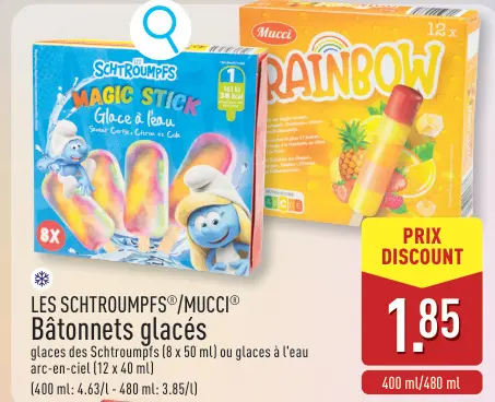 Offre: Bâtonnets glacés