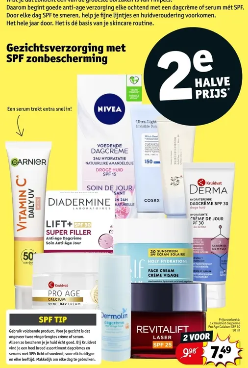 Promotie: Gezichtsverzorging met SPF zonbescherming