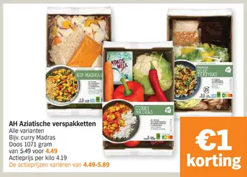 Aanbieding: AH Aziatische verspakketten