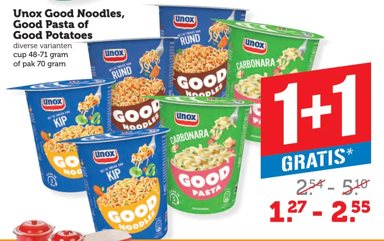 Aanbieding: Good Noodles, Good Pasta of Good Potatoes