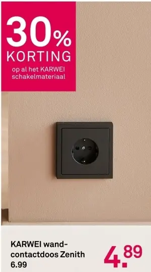 Aanbieding: Wandcontactdoos Zenith