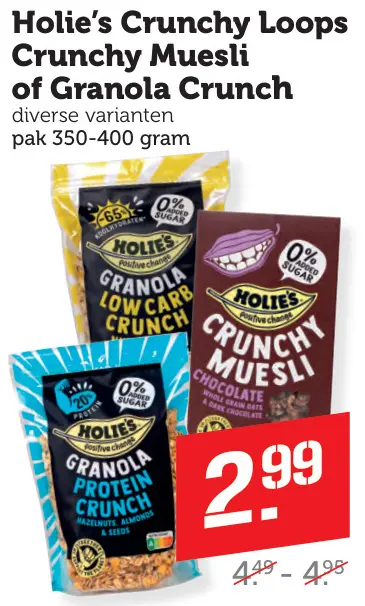 Aanbieding: Crunchy Loops Crunchy Muesli of Granola Crunch