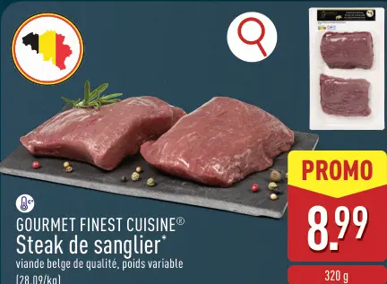 Offre: Steak de sanglier