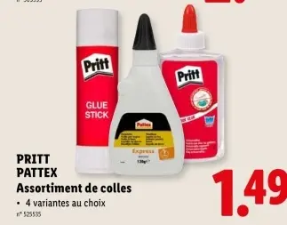 Offre: Assortiment de colles
