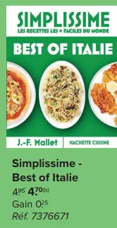 Offre: Simplissime - best of italie