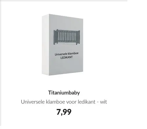 Aanbieding: Universele klamboe voor ledikant - wit