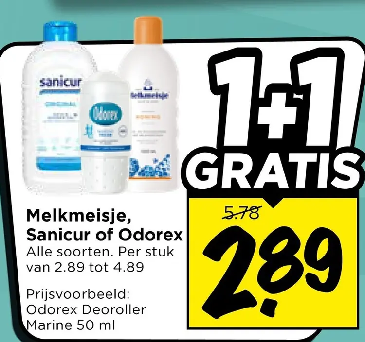 Aanbieding: Melkmeisje, Sanicur of Odorex