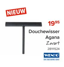 Aanbieding: Douchewisser Agana Zwart