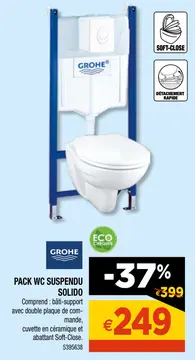 Offre: PACK WC SUSPENDU SOLIDO