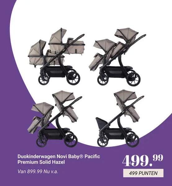 Aanbieding: Duokinderwagen Novi Baby® Pacific Premium Sol