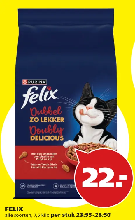 Aanbieding: Felix Dubbel Zo Lekker Doubly Delicious