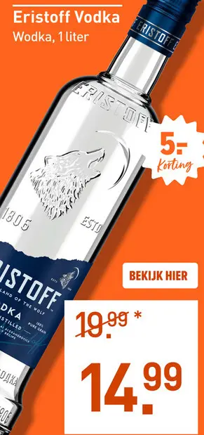 Aanbieding: Eristoff Vodka