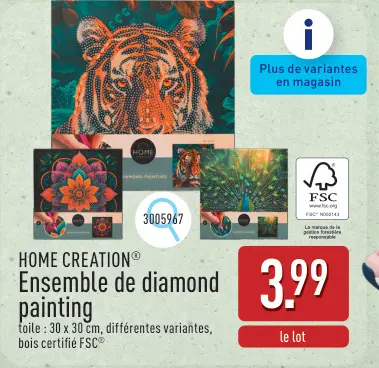 Offre: Ensemble de diamond painting