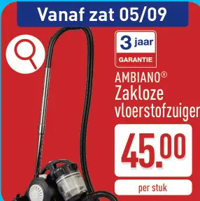Promotie: Zakloze vloerstofzuiger