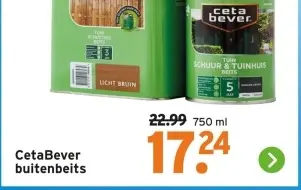 Aanbieding: CetaBever buitenbeits