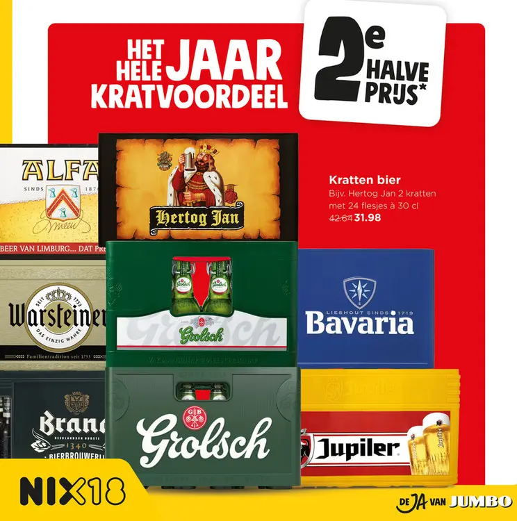 Aanbieding: Kratten bier