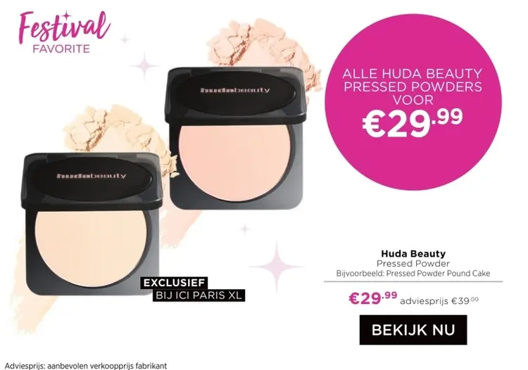 Aanbieding: Huda Beauty Pressed Powder